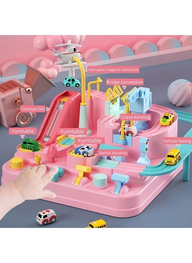 Vixplorn Children's race track toys, car toys for boys and girls over 3 years old, toddler car adventure toys, children's educational games, suitable as gifts for birthdays, Eid al-Fitr, school opening, Ramadan and other festivals - Image 3